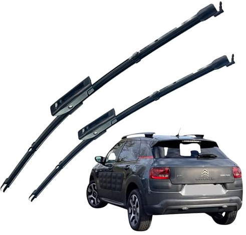 SHS Wiper Blades Front Fits Citroen C4 Cactus 2010-on Direct Fit Washer Jets HY-098…