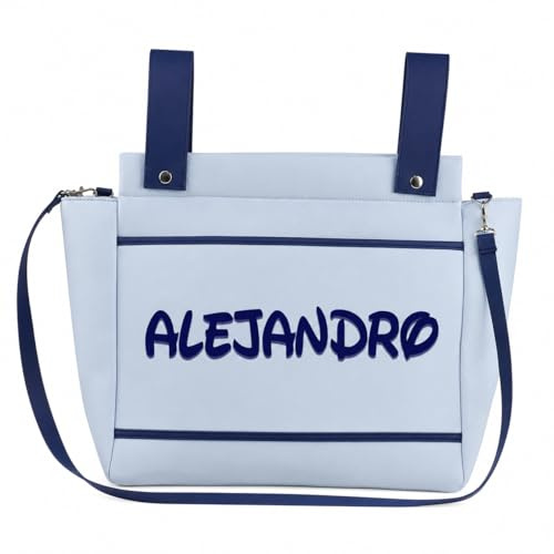 various Bolso Carro Bebe Polipiel Pañalera Organizador Personalizado con Nombre Bordado Bolsa Maternidad Bolso Hospital Bebé con asa larga para colgar