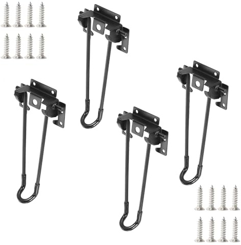 Qrity 20cm Foldable Hairpin Table Legs for DIY Folding Camping Table, Folding Coffee Table Leg Laptop Table
