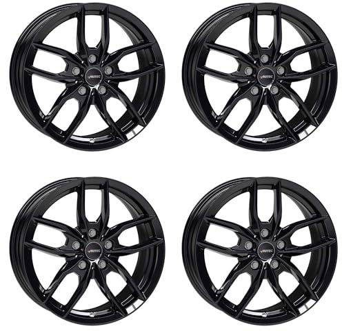 4x AUTEC Felgen Alufelgen BAVARIS 8.0x19 ET30 5x112 Schwarz kompatibel mit BMW 5 X1 7 iX1 X4 8 Z4 X3 3 4 2er