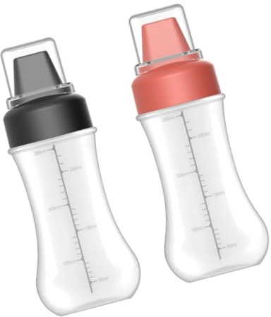 CIYODO 2stücke Squeeze Flasche Für Küche Und Haushalt Quetschflaschen Aus Pe Pc Und Langlebig Und Sicher Als Ketchup-spender Oder Senfflasche Leicht Zu Drücken Reinigen