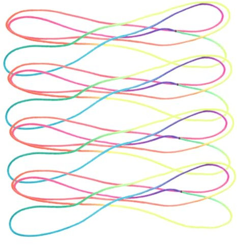 LALADEFIEE 4pcs Sturdy Cats Cradle Ropes Boys and Girls Party Toys Hand Game Rope for Fine Motor Skills