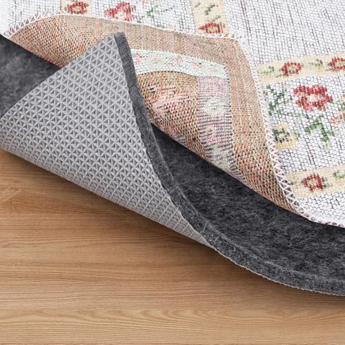 BALEINE 8x10 Ft Non Slip Rug Pad Gripper, 1/4 Thick Felt and Rubber Gripper Backing, Shock Absorbing Carpet Pad, Safe for All Floors (8x10 Ft)