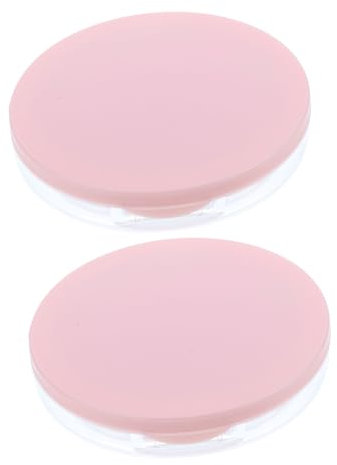BELLIFFY 2stücke Pulverbox Tragbare Leere Puderdose Mit Großem Puff Kompakt Leichter Kunststoffbehälter Für Kosmetik Lose Puder Und Cremes Unterwegs