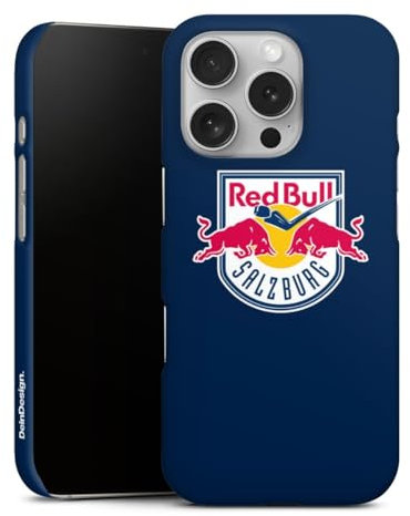 Premium Case kompatibel mit Apple iPhone 16 Pro Smartphone Handyhülle Schutzhülle matt EC Red Bull Salzburg Offizielles Lizenzprodukt Eishockey