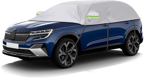 Opaltool Copertura per Tetto Auto Compatibile con Renault Austral 2022-2025 | Argento, con Ganci Regolabili e Tappi per le Orecchie con Striscia Riflettente, Sole Pioggia Polvere UV Protezione