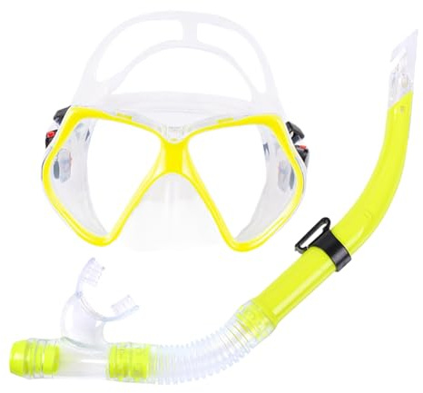 Taucherbrille Mit Schnorchel, Schnorchelset Erwachsene, 17x9cm Tauchmaske Erwachsene Avce 40cm Tuba, Dry Top Schnorchel Mit Maske Zum Schnorcheln Und Tauchen, Anti-Leak Und Anti-Fog