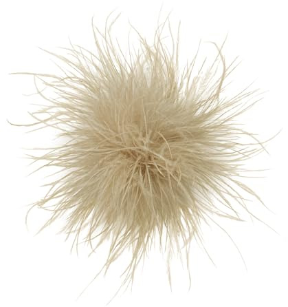 Broche Fleur à Plumes Pour Femme - Élégant (150mm) - Épingle Oversize Pour Robe, Châle Ou Costume - Accessoire De Mariage, Soirée Cocktail - Chic Cadeau Anniversaire Tendance