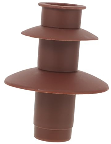 GLEAVI Fondue Fountain Replacement Chocolate Machine Spiral Part Chocolate Fountain Gear Shaft Replacement Spiral Shaft Fondue Tower Spare Part Light Brown