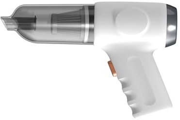 ERYUE Aspirateur de Voiture Puissant 3 en 1, Mini Souffleur D'aspiration, Gonflage pour la Maison, Nettoyage des Poils d'animaux, Aspirateur sans Fil pour Voiture, Maison, ABS Noir (Blanc)