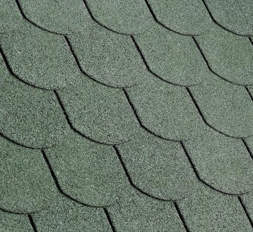 Gartenpirat Tejas bituminosas de Cola de Castor Verdes 3 m² Tejas para casetas de jardín, cobertizos, cenadores y aparcamientos Cubiertos