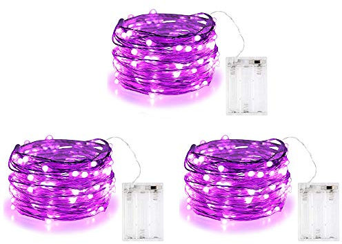 BOLWEO LED Lichterkette, 10Ft/3M 30Leds Weihnachtsschnur-Lichter LED Outdoor LED String Lichterkette Batterie Betrieben, Wasserdicht Lichter für Weihnachtsbaum CHRISTMAS, Festlich, Hochzeiten