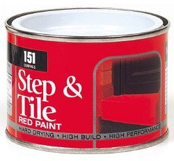 151 Coatings Step & Tile Paint 180ml Red