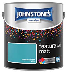 Johnstone's Feature Wall Matt Emulsion Paint - Caribbean Tide 2.5L