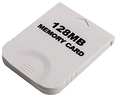 CHILDMORY 128M Carte mémoire pour console Wii NGC Gamecube Blanc