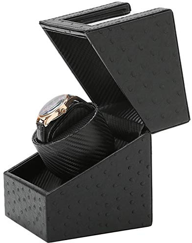 YLXD Mini Singolo Watch Winder per Orologio Scatola Carica Orologio Automatico Winder per Orologi Nero Espositore Orologi Rotatorio per 1 Orologi da Polso