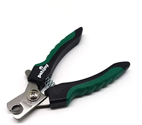 Claw Claws PetsJoy Pet Nail Clipper with Protective Guard to Avoid Over-Cutting, Toenail Trimmer with Razor Sharp Stainless Steel Blades and Anti-Slip Handle, Size:M, for Small to Medium Pets