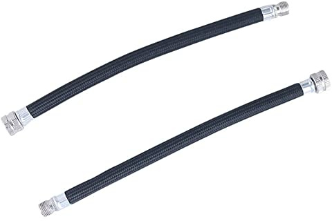 Fahrradpumpen Verlängerungs Schlauch,Asudaro 2 Stück Flexible Ventilverlängerung Autoventil-Verlängerung Gummi Ventil Verlängerung Inflator Schlauchkabel für Schrader Ventil,Schwarz