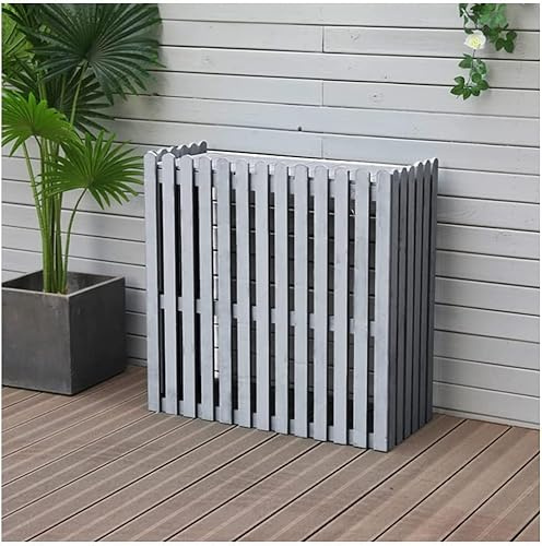 Climatiseur Extérieur Écran De Clôture Couvercle De Protection For Unité De Condensation D'écran De Clôture De Climatiseur De Fenêtre, Radiateur De Cadre De Support De Climatisation Extérieure Avec Co