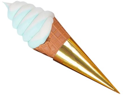 KOMBIUDA Cornet De Glace Artificiel Modèle Réaliste pour Photographie Et Décoration De Vitrine Accessoire De Présentation Lifelike pour Magasins Et Maisons