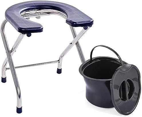 Tragbarer faltbarer Toilettensitz, Toilettenstuhl, rutschfest, Badezimmer, Duschstuhl mit verdicktem Sitz, leicht zu waschen und faltbar, Mehrzweck-Design, 38 cm Breite