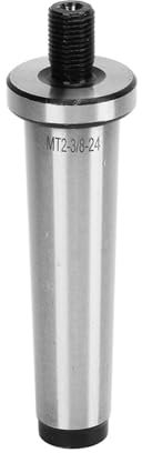 Threaded Drilling Machines Morse Taper MT2 Adapter, Shank to 3/8 in 24 Manganese Steel 2MT Drill Chuck Arbor 1pc