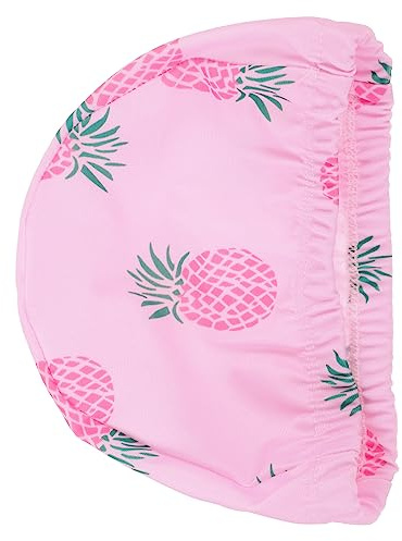 TOYANDONA 2 Piezas Gorro de Natación Infantil Diseño Flexible y Transpirable de Piña para Niñas Gorro Elástico para Piscina