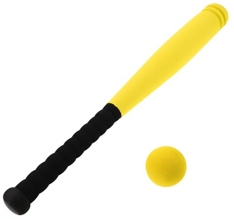 TOYANDONA Bat de Baseball Doux pour Enfants de Baseball pour Enfants légère Jouets de Balle Molle entraîner des Chauves-Souris Eva Jaune