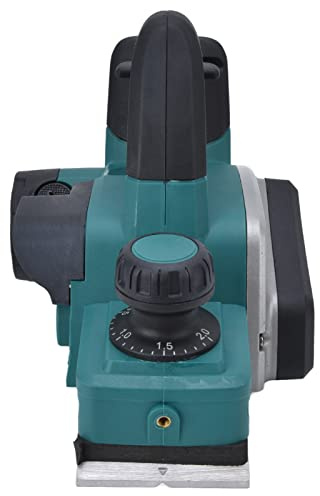 SEAFRONT Suminadora Eléctrica, Acero Inoxidable, Cepilladora Eléctrica Inalámbrica de Profundidad Ajustable, Batería de 21 V, Perfecta para Carpintería y Entusiastas de Bricolaje