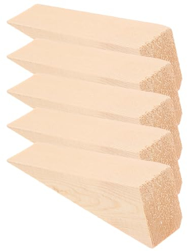 MOTHNUR 5 Stück Holzkeile Möbelkeile für Stühle und Tische rutschfest Stabilisierend Vielseitig Einsetzbar Einfache Montage Robustes Holz für Restaurant und Heimgebrauch