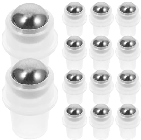 MAGICLULU 20 piezas Tapones de Bola de Acero Inoxidable Recambio para Botellas de Aceite Esencial Aplicador Anti-fugas para Aceites Espesos y Diluidos Uso Hogar y Spa