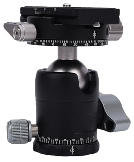 Mingzhe Panoramic Tripod Ball Head 30mm 360 Degree Rotating Base with 1/4 QuickRelease Plate for Stability Photography Mount