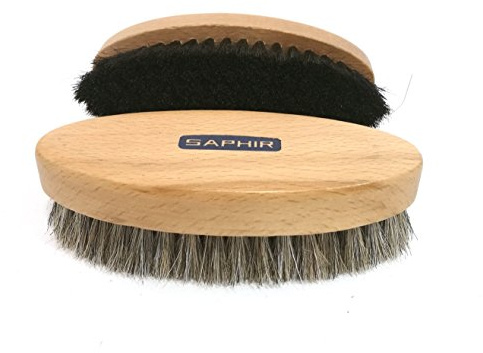 Saphir SPAZZOLA LUCIDANTE 100% crine di cavallo OVALE schuhputzbürste PICCOLO