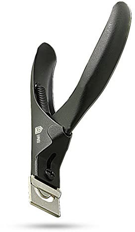 SMI - Akryl nagelklippare i rostfritt stål, konstgjorda naglar, giljotin, nagelkapsel, falsk nagelklippning, svart