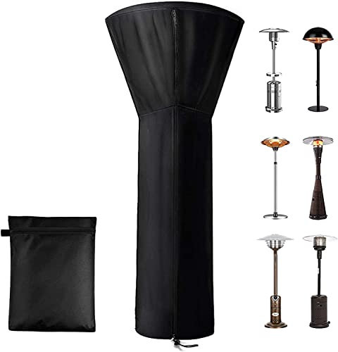 UCARE Couverture de Chauffage de Patio Housses de Chauffage Extérieur Housse de Chauffage de Patio Debout avec Fermeture éclair Noir (240 * 92 * 59cm)