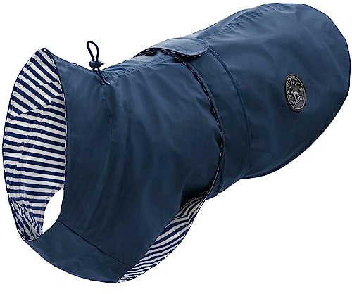 HUNTER Milford Hunde-Regenmantel, Blau, Größe 40