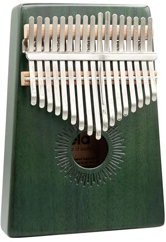 Sela Kalimba 17 - Grün, Daumenklavier mit 17 Zungen in C-Dur, mit Tasche