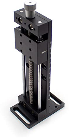 LeTkingok 60x40MM Z-achse Manuelle Säulenhebebühne Labor Optische Verschiebungsplattform Hub 50MM/80MM/120MM (HUB 120MM)