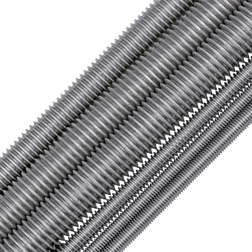 BOUACOUA Asta Filettata in Acciaio Inox Barra Filettata Completamente Perni Filettati M18x100mm (1 Pezzi)