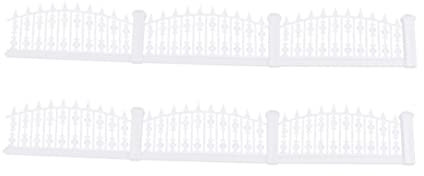 DOITOOL 1m Gartenzaun Aus Kunststoff DIY Zaun Für Garten Sandtischzaun Modell Mit Realistischer Form Und Feiner Verarbeitung Geeignet Für Innenhöfe Gärten Hotels Und Sandkästen