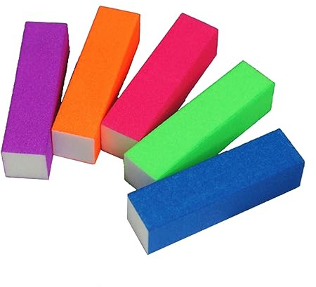minkissy 10stücke Nagel-schwammfeilen Polierblock Für Maniküre Pediküre Leicht Waschbar Und Vielseitig Einsetzbar Für Finger Und Fußnägel Zufällige Farben