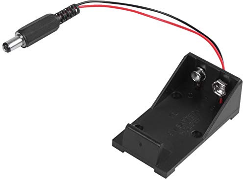 Lanko Porta batteria 9 V Volt Box Case Connettore 5.5 X 2.1 per Breadboard Alimentatore