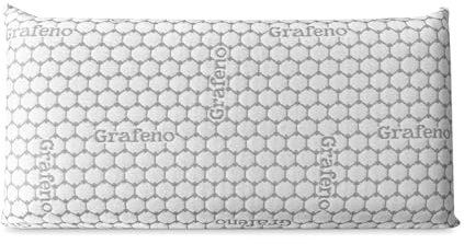 Somnia Descanso - Almohada Viscoelástica Carbono Premium | Máximo Confort y Excelente Adaptabilidad con Propiedades Antiestrés | 70 x 40 cm