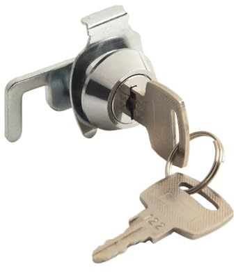Cabinet Lock with Key, Cam Lock Rv Locks, Mailbox Lock Letterbox Lock Drawer Lock Tool Box Post Box Locks Security Lock With 2 Keys, For Door ATM Cabinet Cupboard Locker Lock, 32x21.5mm