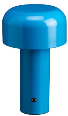 Luxus - Tischlampe Touch - Luna - Blau - H30 x Ø16 - Terrassenlampe - Schreibtischlampe - LED - Wiederaufladbar - Dimmbar - Kabellos - Batteriebetrieben - Tischlampe für innen und außen