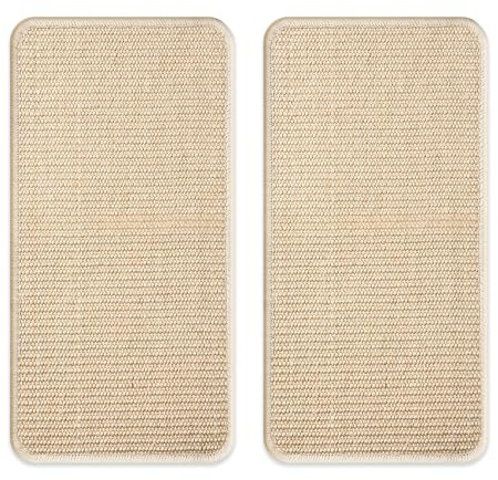2 Pièces Tapis griffoir pour Chat,50x25cm,Antidérapant Griffoir Chat Canapé,Tapis griffoir,Convient aux Murs et aux Coins, Anti Rayures, protège Les Meubles et Les canapés (2 PCS)