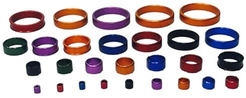 Genérico Anillas de Aluminio para Aves Tipo Federativo Desde 2mm hasta 9mm Variedad de Colores, Pack 10 Unidades para Canario, Agapornis, Ninfas, Palomas..etc