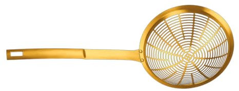 Mestolo in acciaio inox per brodo vegetale manico ergonomico schiumarola cucchiaio scanalato domestico