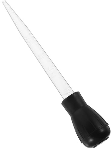 Zerodeko Turkey Baster Meat Injection Tool Black Plastic Marinade Injector Baster for Cooking and Grilling Kitchen Tool for Roasting and BBQ