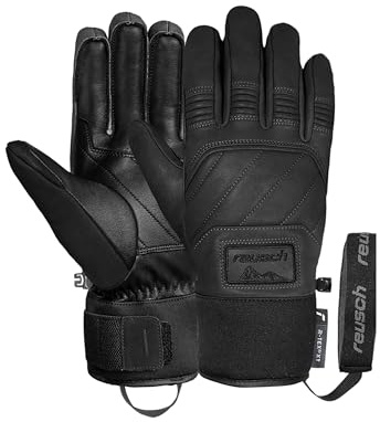 Reusch Skihandschuhe für Herren & Damen | extra Warmer Volllederhandschuh | wasserdicht & atmungsaktiv, Premium Winterhandschuhe für Ski, Freeride & Piste, Größe 6-11, Legacy R-TEX XT